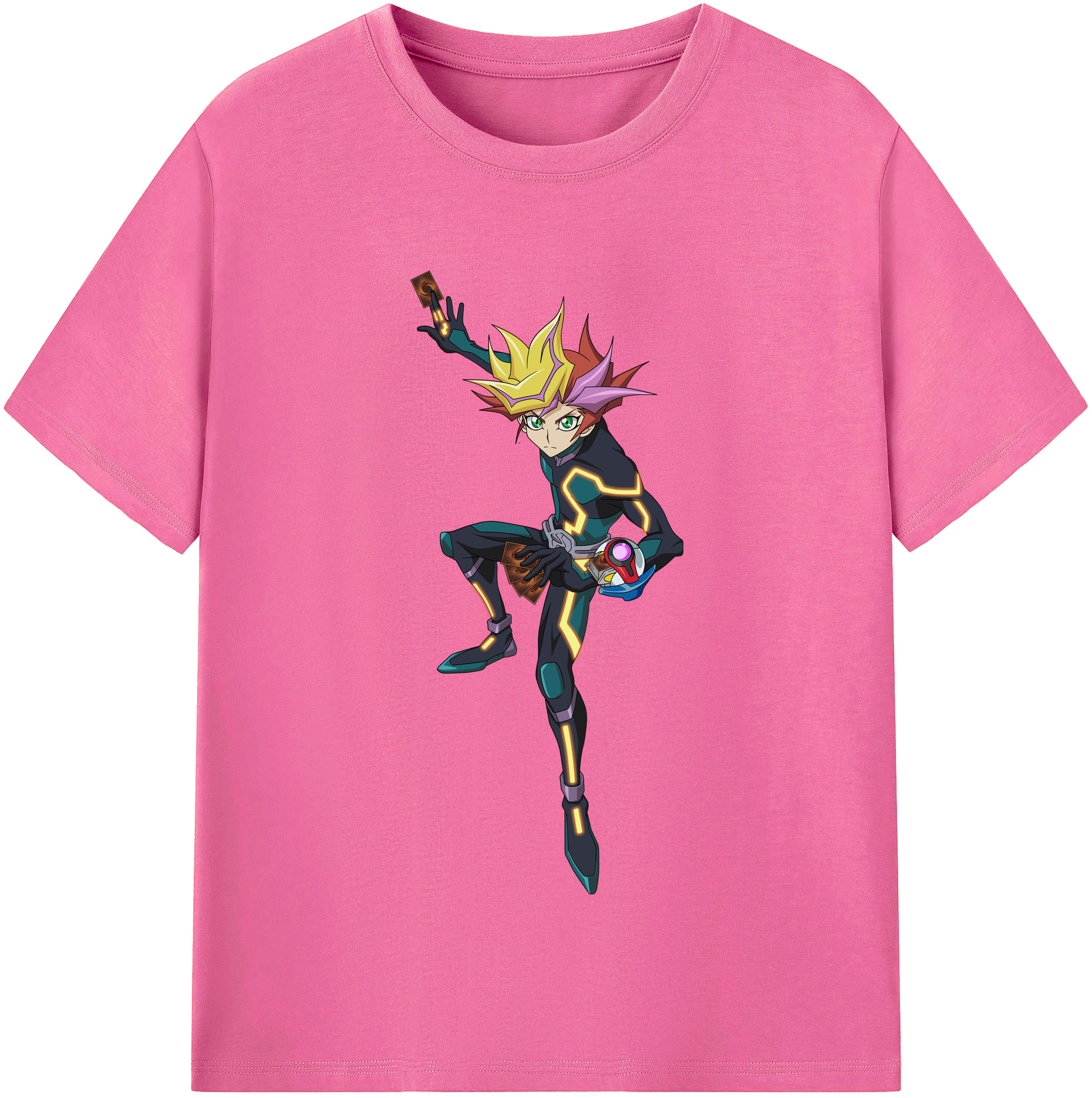 （画像用） 遊☆戯☆王 Yu-Gi-Oh! レディースカジュアルプリントTシャツ（綿100％）